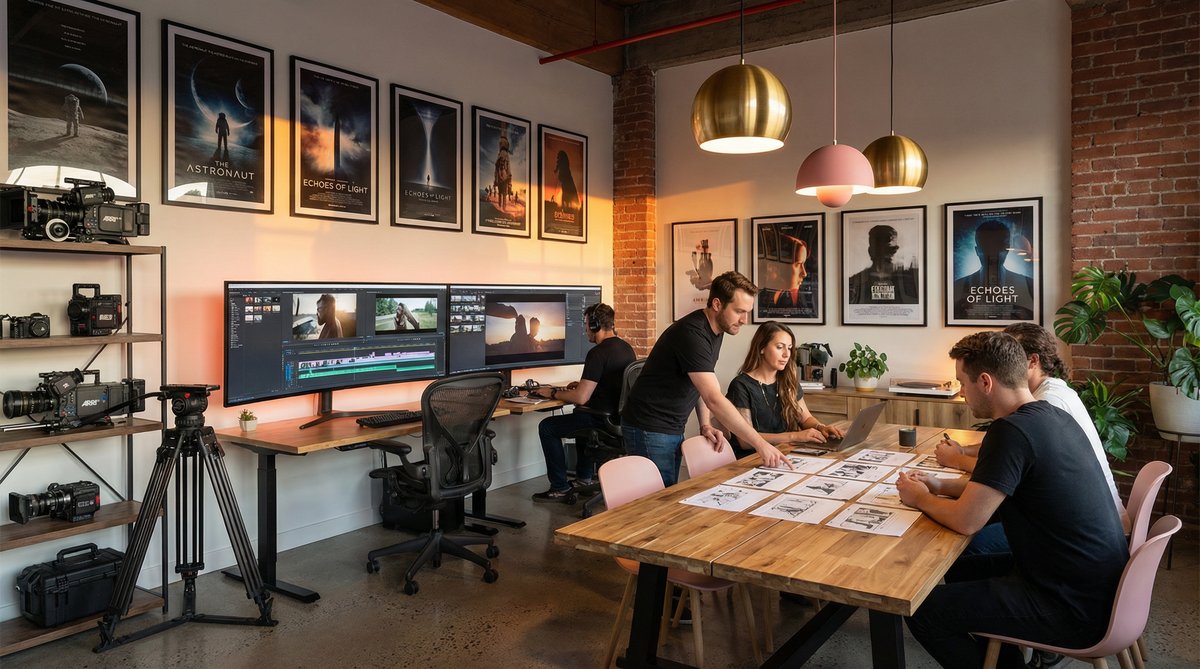 海角网影视传媒公司办公环境